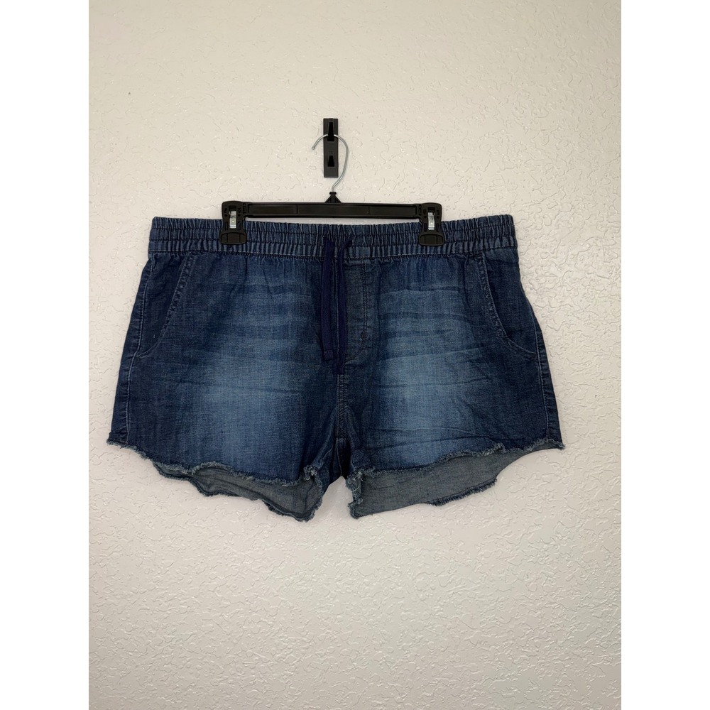 Signature by Levi Strauss & Co‎ Womens Dark Wash Pull On Denim Shorts